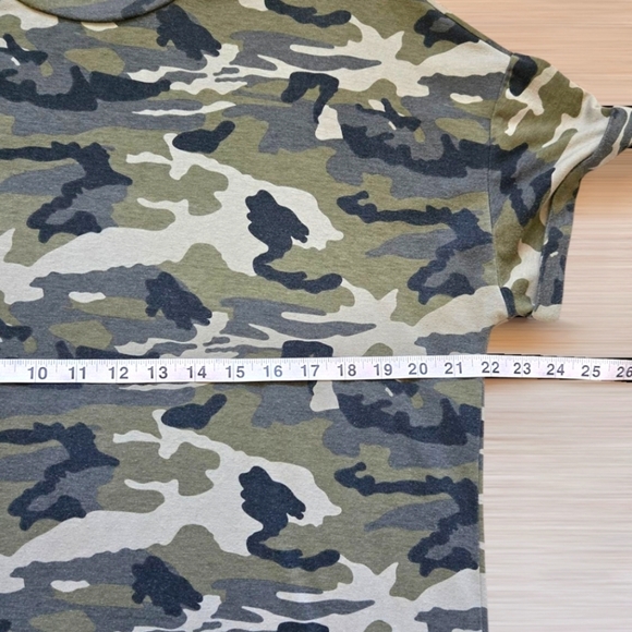 Superdown Revolve Camo Army Print Short Sleeve Shirt Dress Sz Medium - Picture 8 of 12